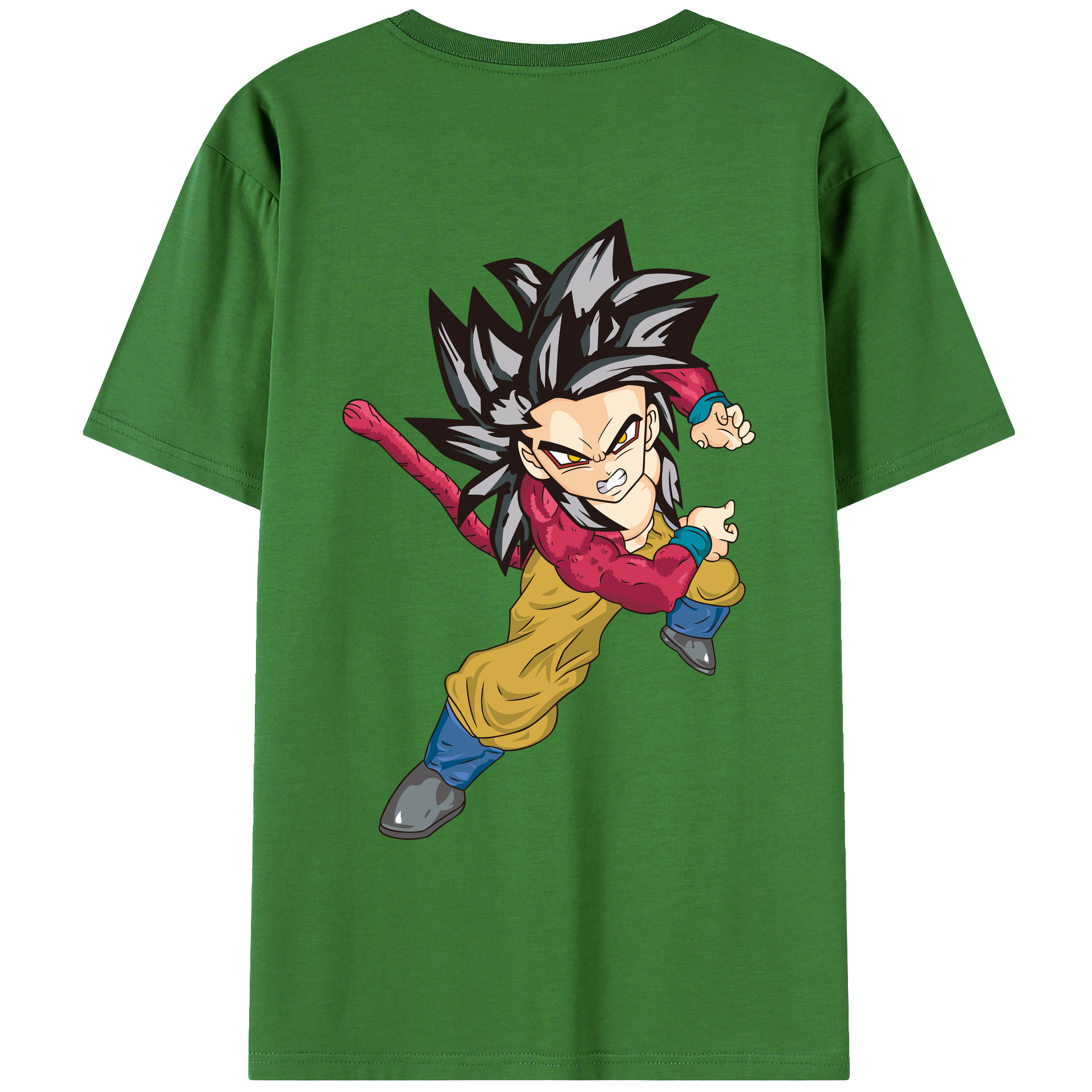（画像用） ドラゴンボール 孫悟空（そん ごくう）Son Goku カカロット DRAGON BALL Kakarotto レディース半袖Tシャツ(バックプリント)